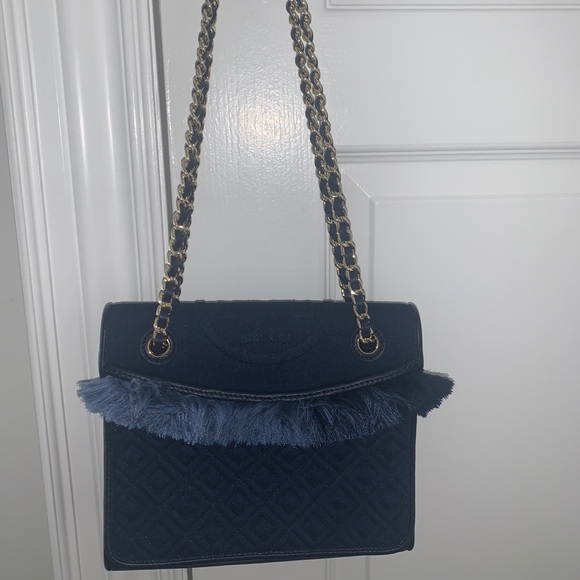 NEVER WORN-TORY BURCH DENIM PURSE - Picture 2 of 5